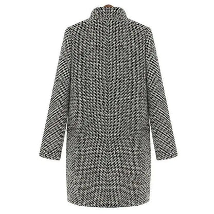 Delphine™ | Eleganter langer Wollmantel