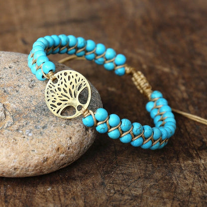Donna™ | Armband Baum des Lebens & Türkisstein