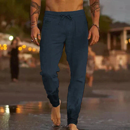 LEINEN STRANDHOSE