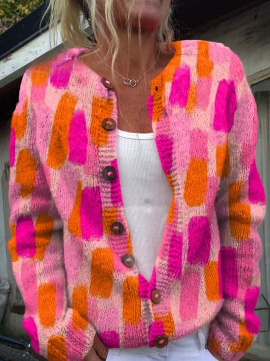 Schöner Damen-Cardigan - Floral Design, Gemütlich & Stylisch