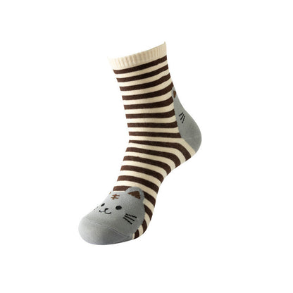 Gestreifte Kreativ Katze Socken