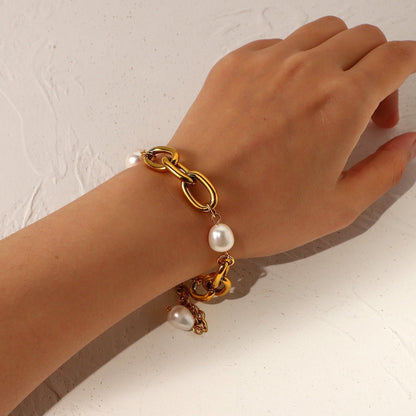 Ysabel™ | Armband chunky mit großen Perlen