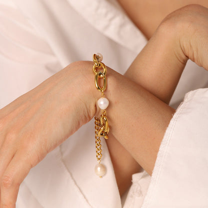 Ysabel™ | Armband chunky mit großen Perlen