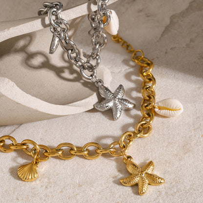 Merel™ | Armband mit goldenen Charms