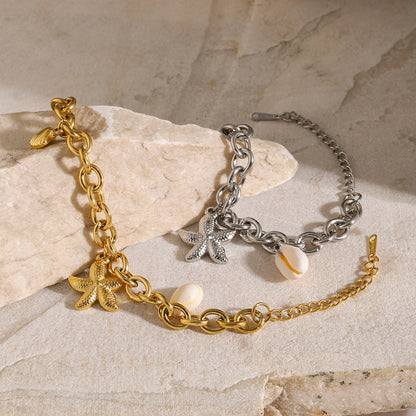 Merel™ | Armband mit goldenen Charms