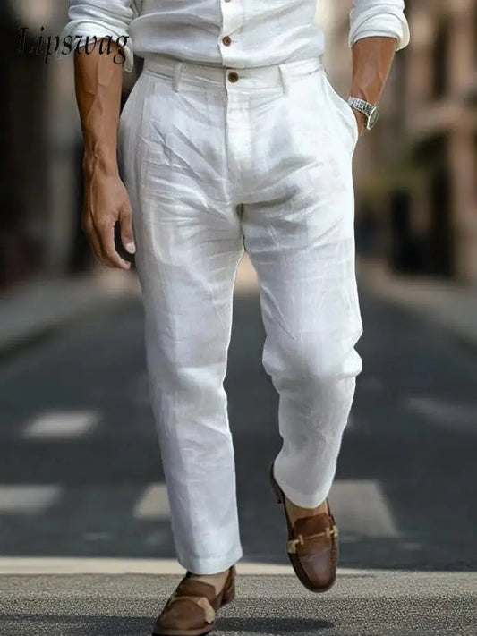ITALIENISCHE CHIC LEINENHOSE
