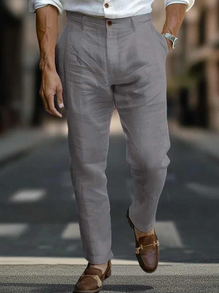 ITALIENISCHE CHIC LEINENHOSE