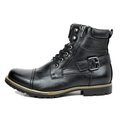 Phoenix | Leder Schnür-Stiefeletten