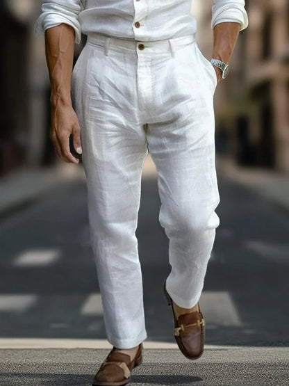 ITALIENISCHE CHIC LEINENHOSE