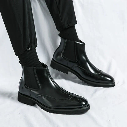 Dwight | Kunstläder Chelsea-Stiefel