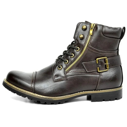 Phoenix | Leder Schnür-Stiefeletten