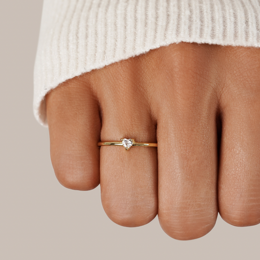 Petite bague Love Crystal Heart