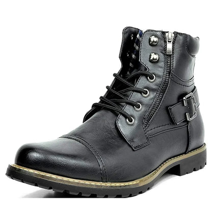 Phoenix | Leder Schnür-Stiefeletten