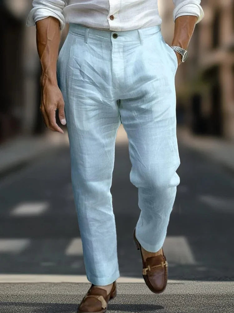 ITALIENISCHE CHIC LEINENHOSE