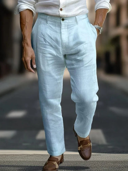 ITALIENISCHE CHIC LEINENHOSE