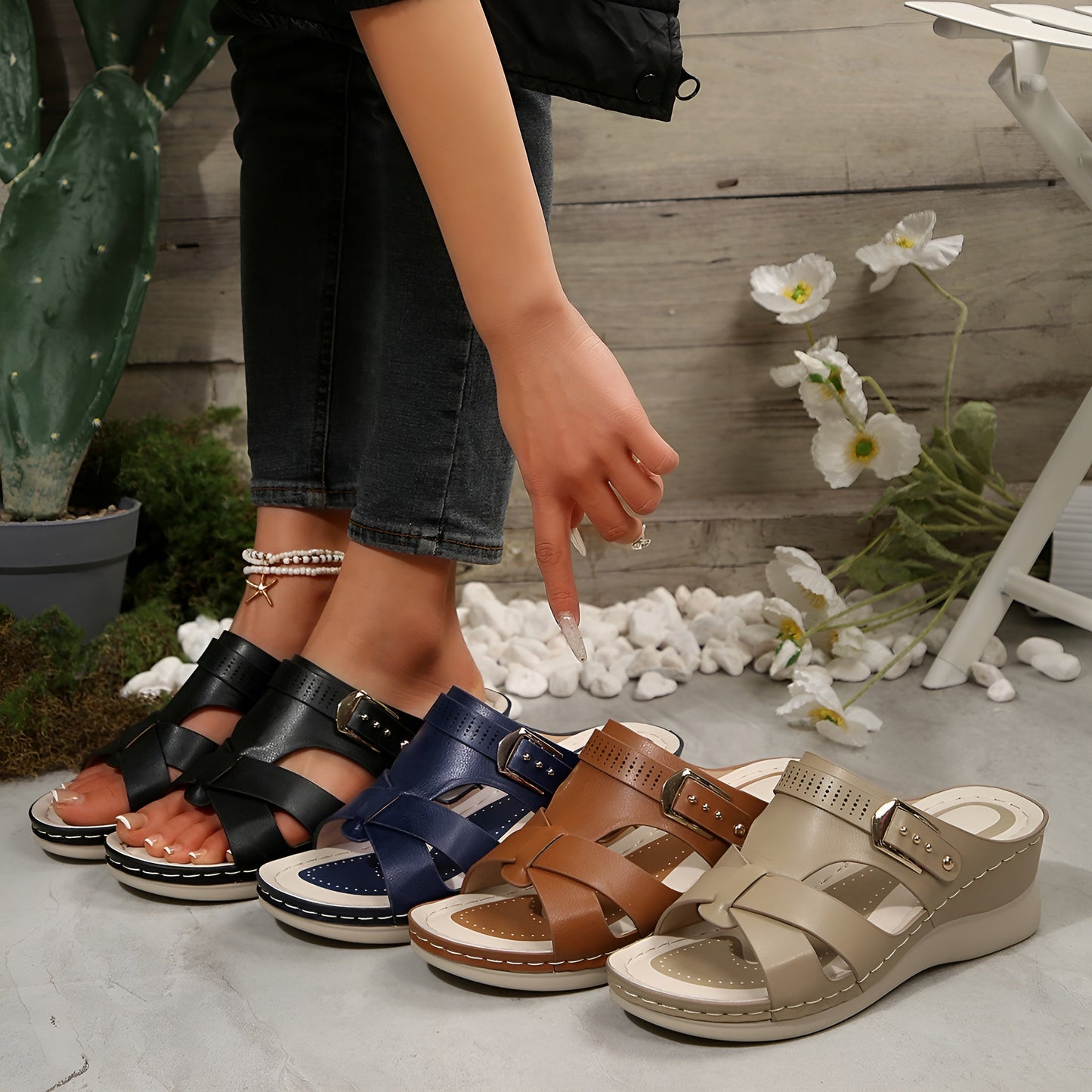 Tilde™ Orthopädische Sandalen - Fußgewölbeunterstützung für ultimativen Komfort und Linderung