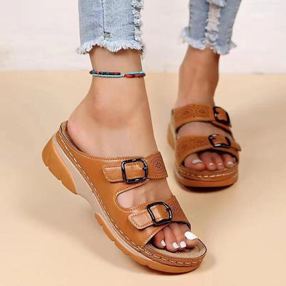 Viola™ Orthopädische Sandalen für Frauen - Fußgewölbeunterstützung & Komfort Keil