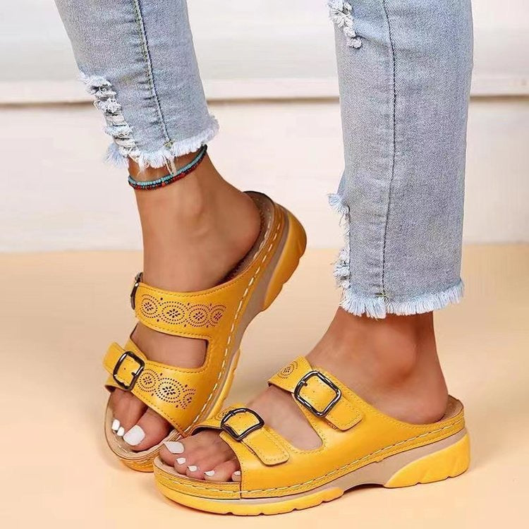 Viola™ Orthopädische Sandalen für Frauen - Fußgewölbeunterstützung & Komfort Keil