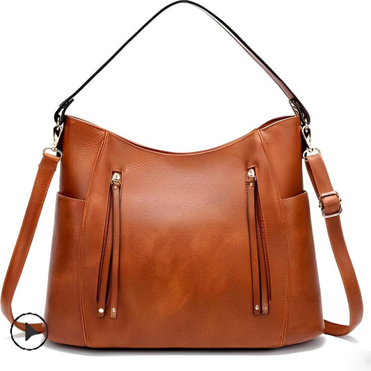 Tessa | Vintage Schultertasche Im Klassischen, Zeitlosen Design
