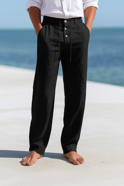 LEICHTE SOMMERHOSE AUS LEINEN