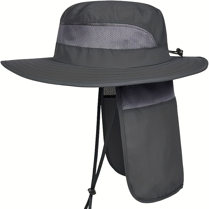 Safari-Sonnenhut mit breiter Krempe & Nackenschutz