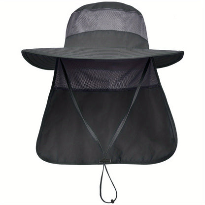 Safari-Sonnenhut mit breiter Krempe & Nackenschutz