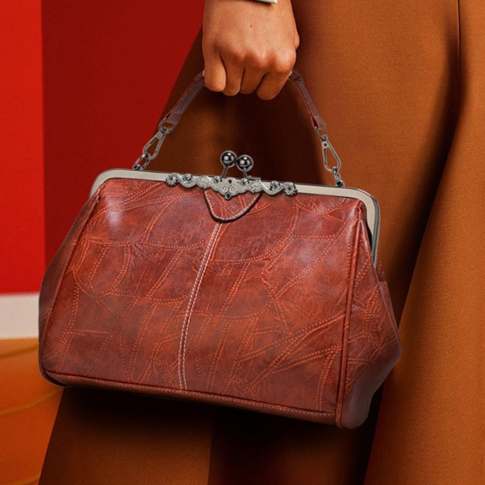 Mila | Zeitlose Vintage Tasche mit elegantem Riegelverschluss