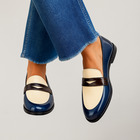Claudia | Kontrast-Loafer