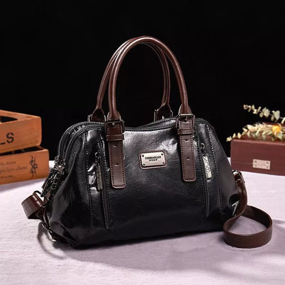 Dominique | Elegante Lederhandtasche