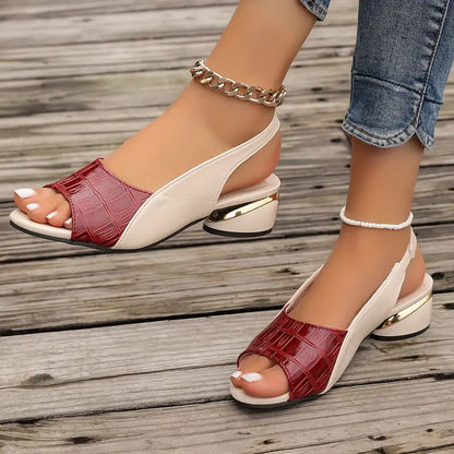 Soline™ | Rote Leder-Sandalen