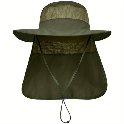 Safari-Sonnenhut mit breiter Krempe & Nackenschutz