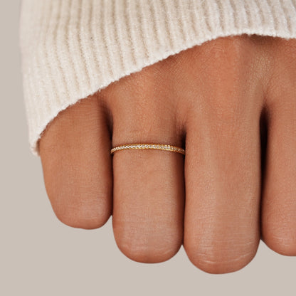 Bague d'éternité en cristal