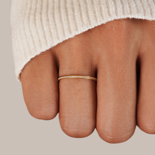 Bague d'éternité en cristal