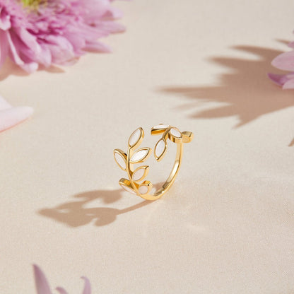 Bague en feuille d'or