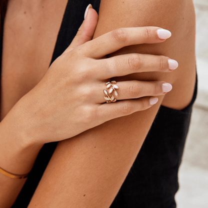 Bague en feuille d'or