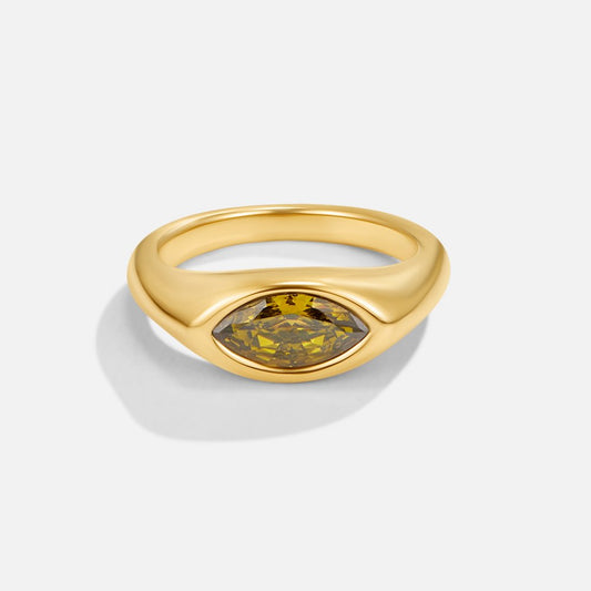 Bague en cristal vert d'Arizona