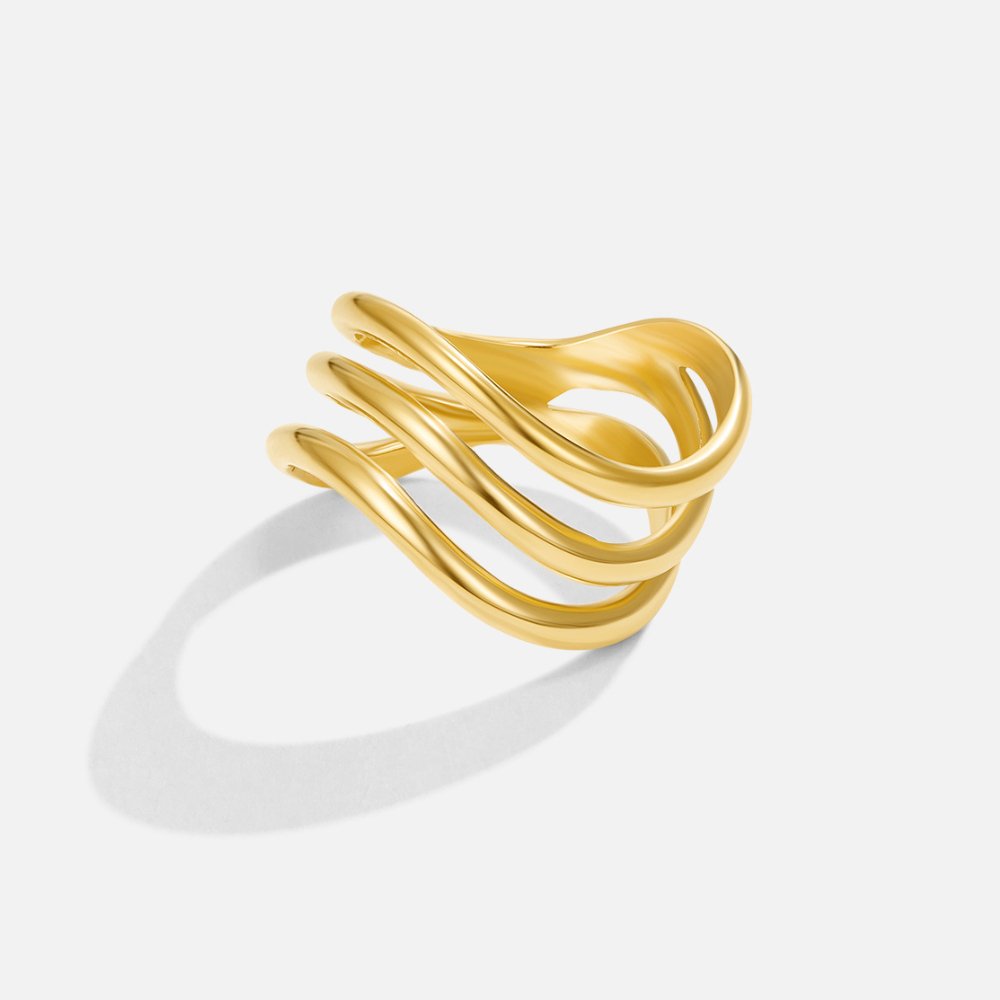 Kiya Bague en or superposée