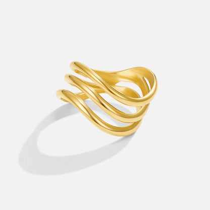 Kiya Bague en or superposée