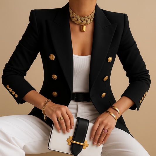Rive™ | Eleganter langer Blazer für Damen