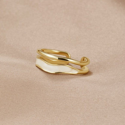 Bague superposée en or Sahara