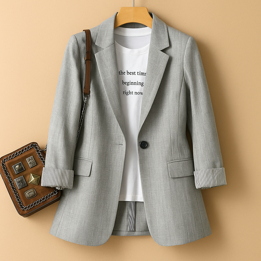 Rive™ | Leichter Blazer mit langen Ärmeln für Damen