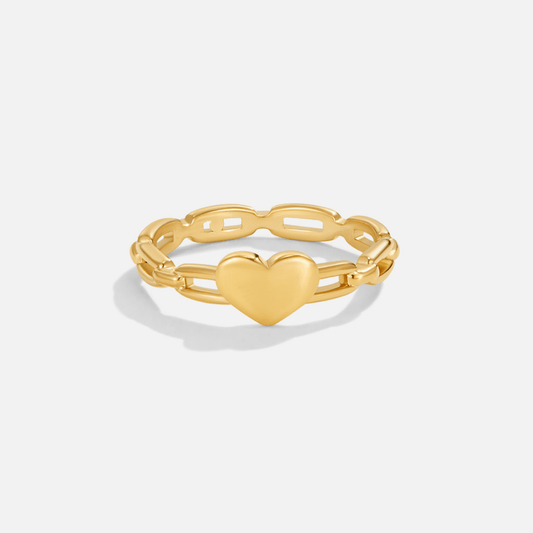 Bague à chaîne en forme de cœur Lola