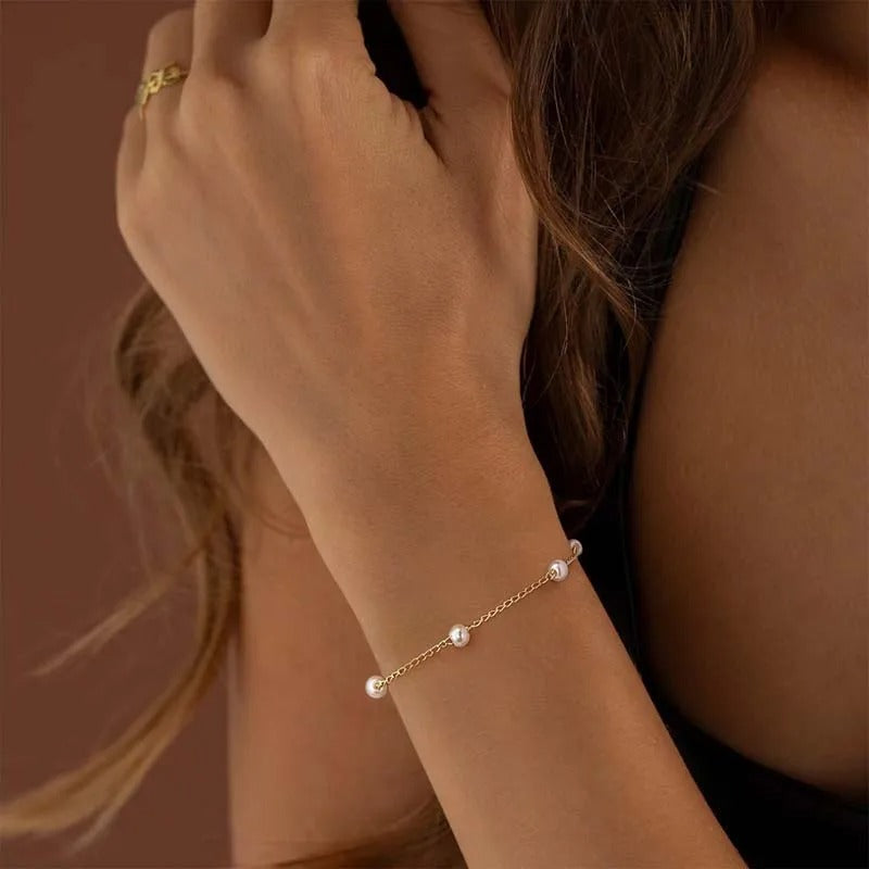 Franky™ | Elegantes Armband aus natürlichen Perlen