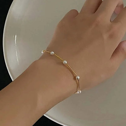 Franky™ | Elegantes Armband aus natürlichen Perlen
