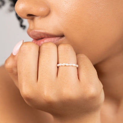 Bague Nona en perles d'eau douce