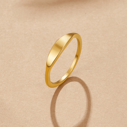 Bague chevalière en or Pipa