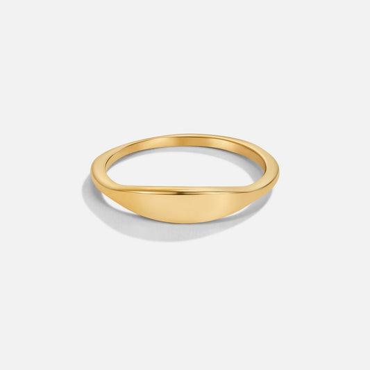 Bague chevalière en or Pipa