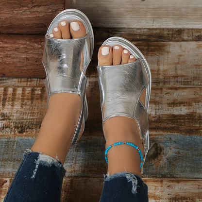 Juliette | Orthopädische Sandalen in Silber