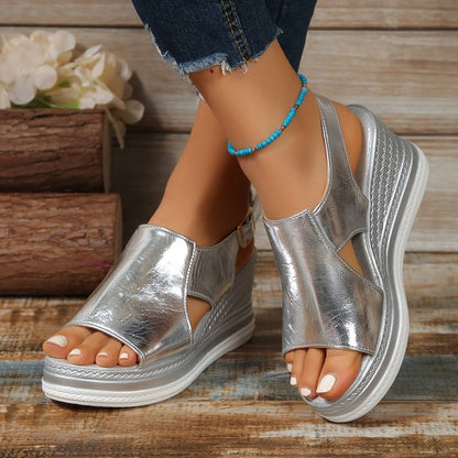 Juliette | Orthopädische Sandalen in Silber
