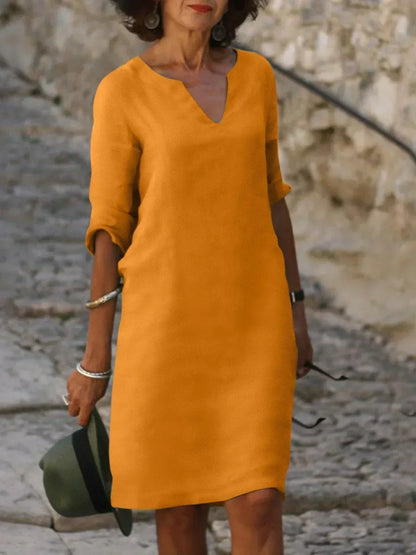 Maria | Elegantes Kleid mit V-Ausschnitt